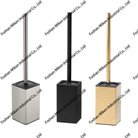 Ensemble brosse et support WC en acier inoxydable personnalisable avec logo – Nettoyage de cuvette