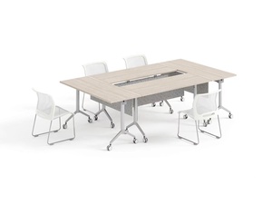 Éxito de Ventas Escritorio de Oficina de Aluminio y <span class=keywords><strong>MFC</strong></span> Mesa de Conferencia y Capacitación Diseño para Sala de Reuniones - Product Image 5