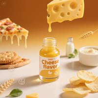 Arôme liquide de qualité industrielle, saveur beurre et fromage chaud, soluble dans la crème et l'huile, résistant, pour la pâtisserie, le pain, les gâteaux, le pop-corn, le chocolat