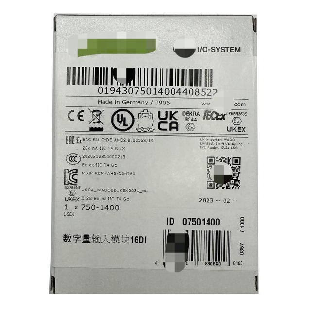 New and Original - 16-Channel Input Module - 750-1400 - Stock in Warehouse PLC Programming Controller