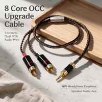 Câble d'extension pour écouteurs YIVO HIFI, 8 cœurs OCC 3.8MM XSSH, DIY OEM ODM, pour guitare, haut-parleur, audio, ligne auxiliaire