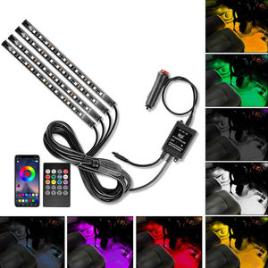 Kit de Iluminación Ambiental para Auto, 12V 5050 RGB LED 10W, Lámpara Decorativa para el Interior del Vehículo, Reemplazo de la Iluminación Debajo del Tablero - Product Image 2