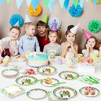 Donghui ensemble de vaisselle jetable sur le thème des animaux de haute qualité décorations de fête pour enfant fête vaisselle fournitures de fête