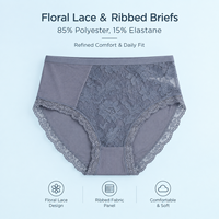 Culotte gainante en dentelle pour femme, taille mi-haute, respirante, effet ventre plat et rehausseur de fesses, post-partum, usage quotidien et détente