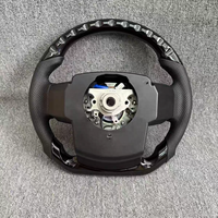 Volant de voiture sport en cuir PU et fibre de carbone de haute qualité, 3 branches, 40 mm, pour Hilux Land Cruiser Yaris LC300 Auto