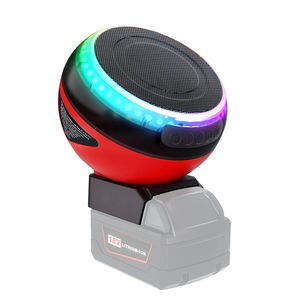 Altavoces Bluetooth Compatibles con la Batería de 18V de Milwaukee, <span class=keywords><strong>Altavoz</strong></span> Portátil Inalámbrico con Sonido HD y Luces LED RGB para Obras, Camping - Product Image 1