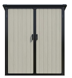 Cobertizo <span class=keywords><strong>de</strong></span> almacenamiento <span class=keywords><strong>de</strong></span> plástico para exteriores <span class=keywords><strong>de</strong></span> 3x5 pies, gabinete <span class=keywords><strong>de</strong></span> <span class=keywords><strong>resina</strong></span> impermeable con puertas con cerradura - Product Image 2
