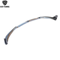 Kits de carrosserie en fibre de carbone brillante/mate de style V pour Tesla Model 3, état neuf, lèvre avant, séparateur de pare-chocs avant, clips inclus