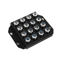 Clavier anti-vandalisme pour téléphones, interrupteur anti-vandalisme, durable, 16 boutons, IP66, résistant aux intempéries