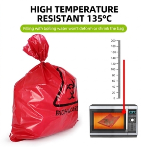 Bolsa de Basura para <span class=keywords><strong>Residuos</strong></span> <span class=keywords><strong>Biológicos</strong></span> Peligrosos de LDPE/HDPE, Impresa Personalizada, Resistente a Pinchazos, para Clínicas - Product Image 3