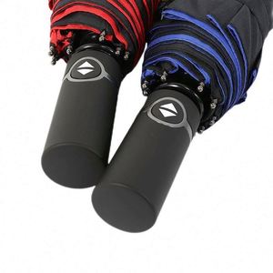 Trending Style Business Upside Down 8 Color Selections Classic Girl 3-folding <b>Umbrella</b> for Women - Product Image 3