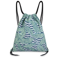 Logo personnalisé Sac à cordon Promotion Sac à provisions réutilisable sport décontracté unisexe Sacs-cadeaux en polyester Sac à dos à cordon