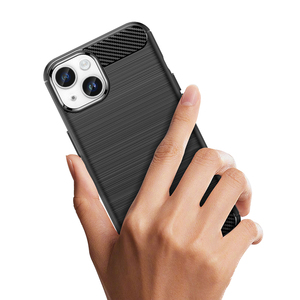 Per Apple <span class=keywords><strong>iPhone</strong></span> <span class=keywords><strong>14</strong></span> <span class=keywords><strong>Plus</strong></span> <span class=keywords><strong>nero</strong></span> Anti-impronte digitali spazzolato custodia del telefono per <span class=keywords><strong>iPhone</strong></span> <span class=keywords><strong>14</strong></span> morbido 1.8mm TPU guscio del telefono per <span class=keywords><strong>iPhone</strong></span> 13 12 11 - Product Image 4