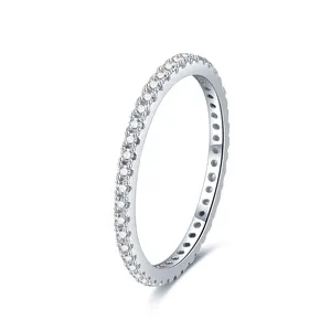 RINNTIN SR224 forniture creazione di gioielli 925 sterling silver cubic zircon degli anelli di barretta per le donne