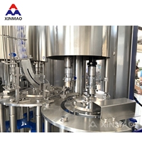 Ligne de production d'eau minérale pure en bouteille plastique entièrement automatique 3 en 1, machine de remplissage d'eau