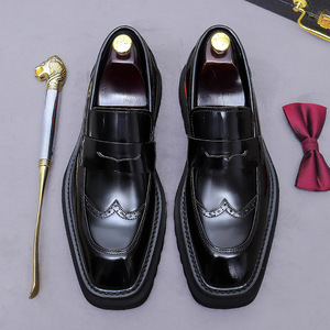 Nuevos Zapatos Formales de Negocios para Hombre, de Cuero, Impermeables, Transpirables, Antideslizantes, Duraderos, Estilo Británico, Modernos, para el Trabajo Diario - Product Image 2