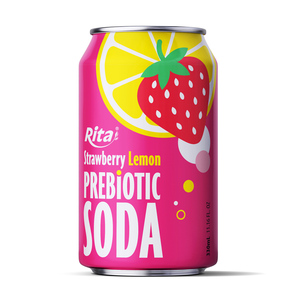 High Quality 330ml Lemon Lime Prebiotic Soda Drink OEM ODM Fruity Flavor <b>Beverage</b> Vietnam Company Rita Manufacturer Low MOQ - Product Image 2