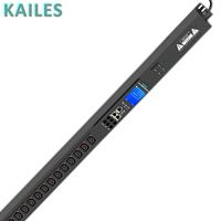 KAILES(KLS) K55 Série ZB PDU intelligent 32A Monophasé 21C13+3C19 (Prise anti-chute) 24 prises Montage en rack Noir Industriel