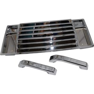 Grille de ventilation de capot Royal Sun, chromée, compatible avec Hummer H2 25928163 - Product Image 5