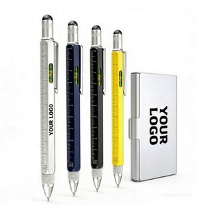 Stylo bille multifonction en gros avec logo personnalisé pour cadeau promotionnel d'entreprise – Stylos multifonctions - Product Image 1
