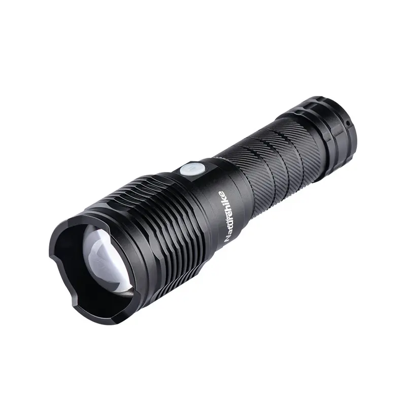 Naturehike Waterproof Rechargeable USB Charging Zoom LED Torch Light 300 Meter Flashlight