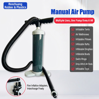 Pompe à air manuelle haute pression 6L, pompe à main portable pour SUP, kayak gonflable, lit, piscine, canapé, tente
