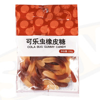 Cola Saveur et Couleur Gummy Worms Emballé dans un Sac pour les Enfants de Gummy Factory Candy Product