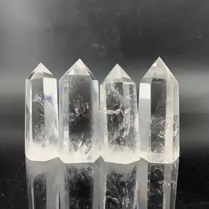 Wholesale high quality natural gemstone crystal point reiki clear quartz point for decoration