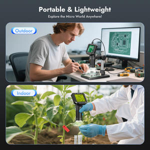 شاشة عرض LCD IPS مقاس 2.8 بوصة بدقة 10 ميجابكسل ودقة 1080 بكسل وتكبير 1000 مرة، مجهر رقمي إلكتروني ستيريو مع إضاءة LED للهواتف المحمولة - Product Image 2