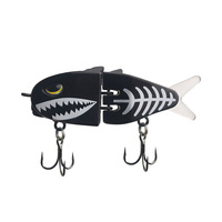 Leurre miniature multi-segments à coulée lente 6,5g/6,2cm, micro-leurre nageur oscillant, imitation pour Black Pit Bass, mandarin et tête de serpent