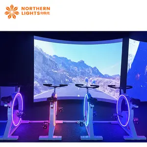 indoor spinning interactive 3d naked eye holographic interactive projection sports fitness equipment Dynamic bike