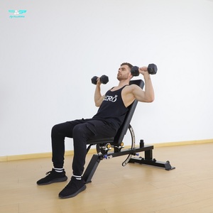 <span class=keywords><strong>Banc</strong></span> de musculation robuste multi-positions réglable pour haltères, incluant positions plate, inclinée et déclinée, pour entraînement complet du corps à domicile - Product Image 4