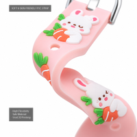 Montre à quartz pour enfants avec figurines de dessins animés, montre-bracelet mignonne pour enfants avec cadran coloré, cadeau d'anniversaire pour garçons et filles