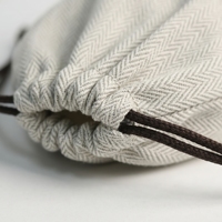Bolsa de Algodón con Cordón para Joyería, Diseño Espigado, Premium, Pequeña, Reutilizable, Ecológica, Minimalista, de Lujo, Suave