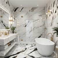 Carreaux de porcelaine grand format de luxe très demandés, brillants, pour murs et sols, 600*1200mm, haute qualité, pour extérieur, salle de bain, hall