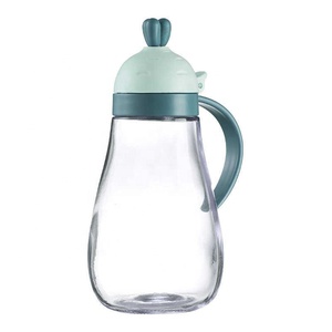 Ensemble de pots à épices en verre mignon pour la cuisine, huile de carotte, fournitures de cuisine à domicile, pot à huile à remplir - Product Image 1