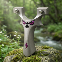 Slingshots de haute qualité en alliage de zinc et puissants avec bande élastique pour les jeux de tir en plein air