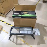 Barbecue au charbon de bois pliable portable avec poignée de transport pour le camping en plein air, les pique-niques et les barbecues de jardin