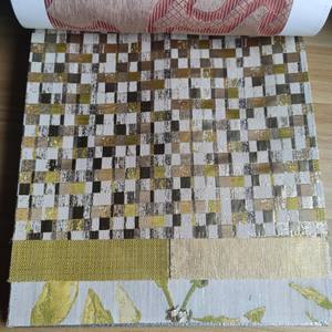 Nuovo stile per la casa tessuto lussuoso <span class=keywords><strong>Color</strong></span> <span class=keywords><strong>oro</strong></span> bel modello ricamato tessuto <span class=keywords><strong>tende</strong></span> per camera da letto e soggiorno - Product Image 2