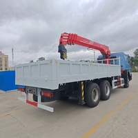 Camion-grue à flèche droite de 19,9 m SPS25000C avec treuil et grue à câble pour les chantiers de construction et l'utilisation domestique, facile à entretenir