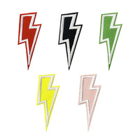 Patch brodé de 7 cm noir, vert, jaune, rouge, idéal pour les chapeaux et les jeans
