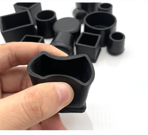 Nhà Máy Bán buôn ghế lời khuyên chân Cone hình cao su màu đen đồ nội thất chân Bìa bàn bàn chân Pad tầng bảo vệ - Product Image 6