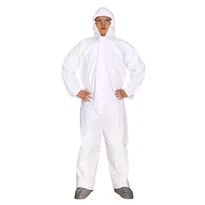 Factory Supply Type 5 6 SF Disposable Clothing Cleanroom Paint Suit Coverall