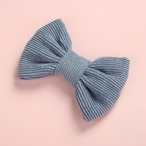 Cute Corduroy <strong>Baby</strong> Bows With Nylon <strong>Headband</strong> or Clips - Product Image 6