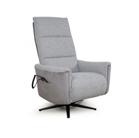 Fauteuil inclinable électrique pivotant en tissu, extensible, convertible, avec massage, télécommande, design moderne, écologique