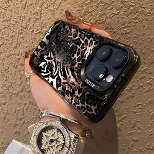 Nouvelle <span class=keywords><strong>Coque</strong></span> de Téléphone Luxe 2025 Noire Marron Motif Serpent Léopard pour <span class=keywords><strong>iPhone</strong></span> 17 16 15 14 <span class=keywords><strong>Pro</strong></span> <span class=keywords><strong>Max</strong></span> avec Grande Ouverture de Protection d'<span class=keywords><strong>Objectif</strong></span> - Product Image 3