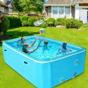 <span class=keywords><strong>Piscine</strong></span> gonflable facile à installer en tissu Drop Stitch, <span class=keywords><strong>piscine</strong></span> <span class=keywords><strong>hors</strong></span> <span class=keywords><strong>sol</strong></span> pour le jardin, activités aquatiques estivales en famille - Product Image 1