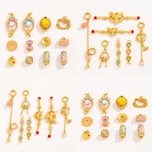 NANTONG Perles, pendentifs, pampilles et entretoises en cuivre plaqué or 18 carats, style chinois, pour la création de bijoux DIY - Product Image 3