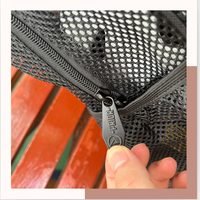 Sac à dos de voyage en nylon transparent grande capacité pour le rangement de planches à roulettes, avec filet de rangement pour la plage, 32x14x44cm, vente en gros