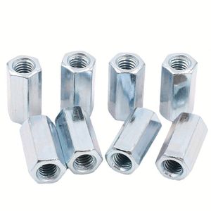 Tuercas hexagonales de acero inoxidable M6 M8 DIN6334 de China, tuercas de extensión de acoplamiento largo con cabeza hexagonal - Product Image 1